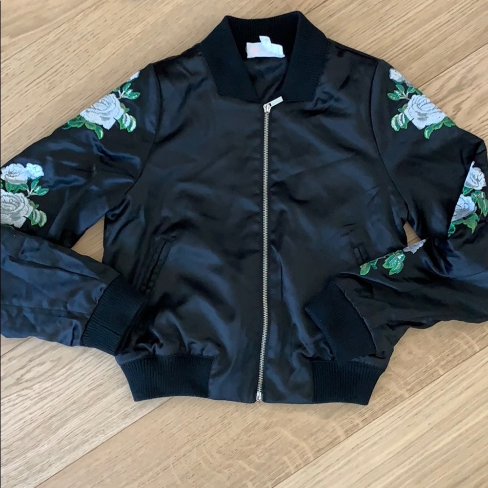 Flower Patch Bomber Jacket - image 1